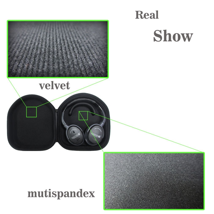 lt-138 白色 EVA耳機包內(nèi)部面料細節(jié)圖